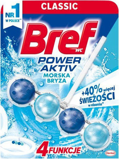 Bref Power Activ Block Toilet with Scent Ocean 4x50gr