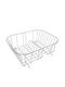 Homestyle Sită Pentru Chiuvetă Metalică Albă 39.5x30x14.5cm