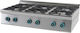 Sergas FC6S7 Natural Gas Cooktop Sextuple 43kW 120x75x34cm Natural Gas