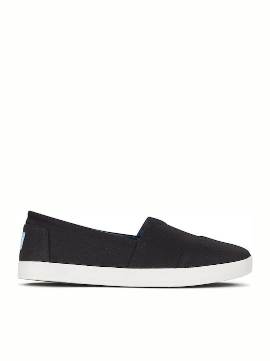 Toms Avalon Stoff Damen Espadrilles in Schwarz ...