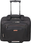 American Tourister Cartella Wasserdicht Tasche mit Rollen für Laptop 15.6" Black/Orange