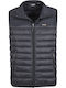 Basehit Men's Sleeveless Puffer Jacket Black