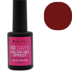 Bioshev Professional 10 Days Color Gel Effect Gloss Βερνίκι Νυχιών Μακράς Διαρκείας Κόκκινο 105 11ml