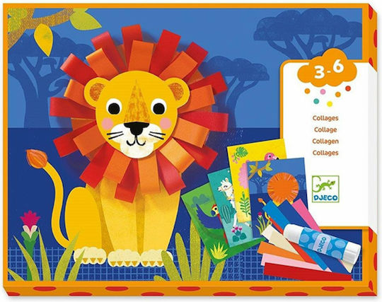 Djeco Κολάζ Set For Creativity Collage Animals για Παιδιά 3+ Ετών