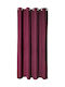 Greenwich Polo Club 2583 Κουρτίνα Μπάνιου Υφασμάτινη με Τρουκς 180x240 cm Κόκκινη