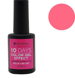 Bioshev Professional 10 Days Color Gel Effect Gloss Βερνίκι Νυχιών Μακράς Διαρκείας Ροζ 223 11ml