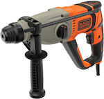 Black & Decker Κρουστικό Σκαπτικό Ρεύματος 800W με SDS Plus