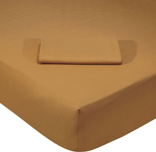 Das Home Sheet Super-Double with Elastic 170x200+35cm. 1017 Brown