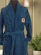 Greenwich Polo Club 2616 Bademantel mit Kragen Blue 380gr/m²