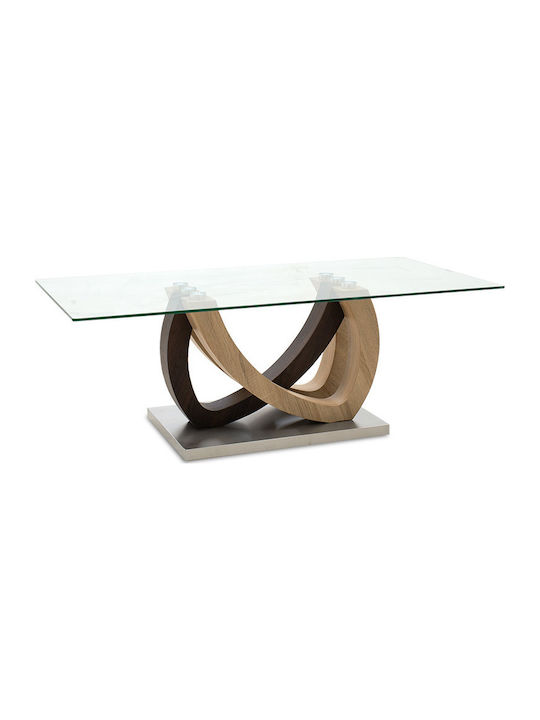 Square Coffee Table Masai Transparent L120xW60xH43cm