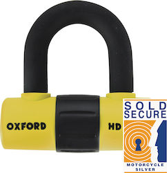 Oxford HD Max LK311 Motorcycle Disc Brake Lock in Yellow GL5076