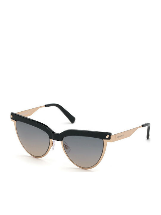 Dsquared2 Women's Sunglasses with Gold Metal Frame DQ0302 28B