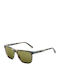 Etnia Barcelona Kohlm Men's Sunglasses with Brown Acetate Frame and Green Polarized Lenses