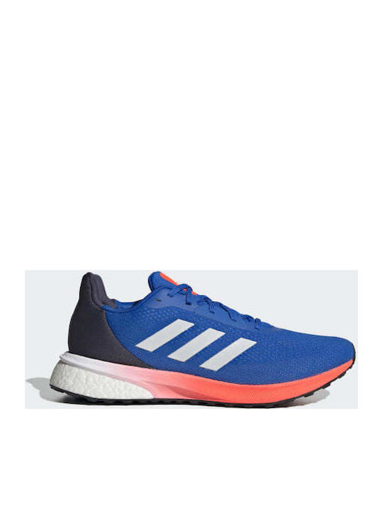 Adidas Astrarun Ανδρικά Αθλητικά Παπούτσια Running Glow Blue / Cloud White / Solar Red