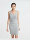 Superdry Mini All Day Φόρεμα Μακό Γκρι