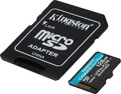 Kingston Canvas Go! Plus microSDXC 128GB Clasa 10 U3 V30 UHS-I cu adaptor