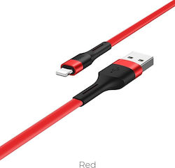 Hoco Flat USB to Lightning Cable Κόκκινο 1m (HC-X34LR)