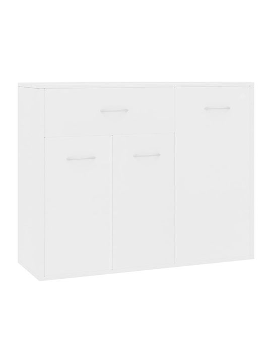 Wooden Buffet with Drawers White L88xW30xH70cm