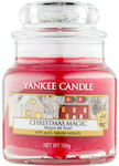 Yankee Candle Χριστουγεννιάτικο Γυάλινο Κερί Κόκκινο 8.6x5.8εκ.