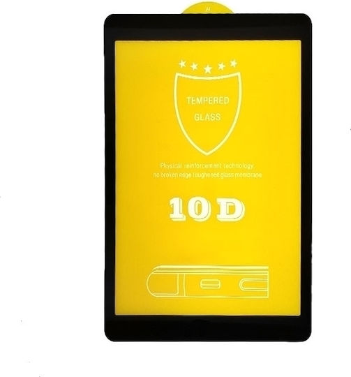 10D 0.3mm Vollflächig gehärtetes Glas (Galaxy Tab E 9.6) Schwarz