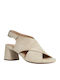 D Genziana Leather Sandals Anatomic Beige