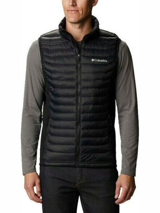 Columbia Powder Pass Αμάνικο Μπουφάν Puffer Μαύρο