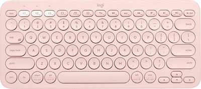 Logitech K380 Fără fir Bluetooth Doar tastatura Roz