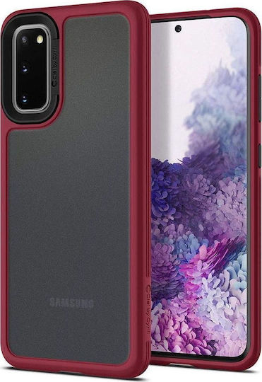 Spigen Ciel Color Brick Back Cover Silicone 2mm Burgundy (Galaxy S20) ACS00803