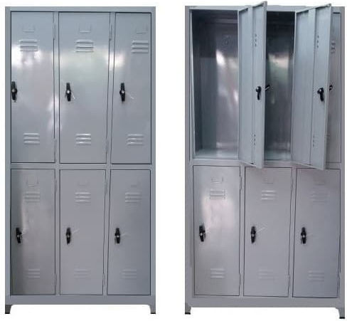 Locker Metal with 6 Cabinets 98x40x207cm