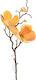 Künstlicher dekorativer Zweig Magnolie Orange 50cm Supergreens
