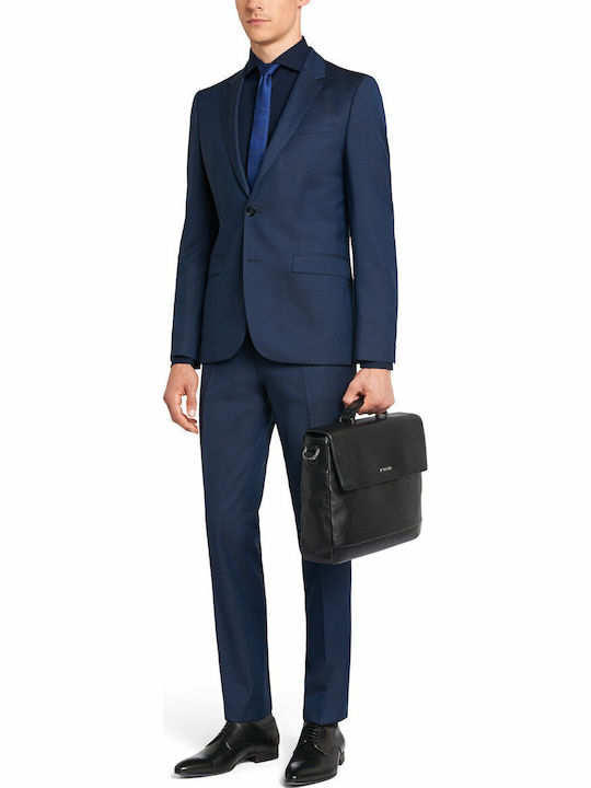 Hugo Kason Πουκάμισο Slim-Fit Navy Μπλε