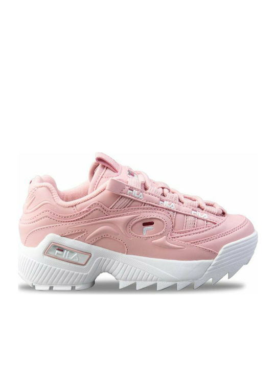 Fila D-Formation Kids Sneakers for Girls with Laces Pink
