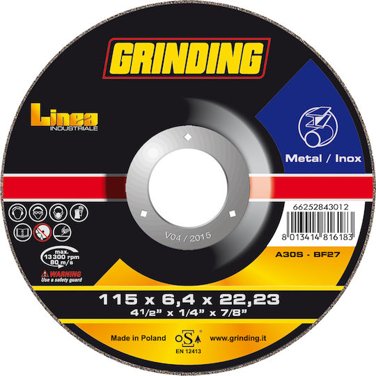Grinding Linea Λείανσης Inox Δίσκος Λείανσης Μετάλλου 230mm