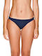 Arena Solid Bikini Slip Navy Blue