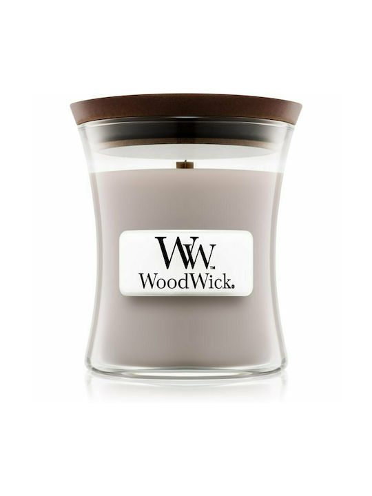 WoodWick Scented Candle Jar with Scent Wood Smoke White 85gr 1pcs