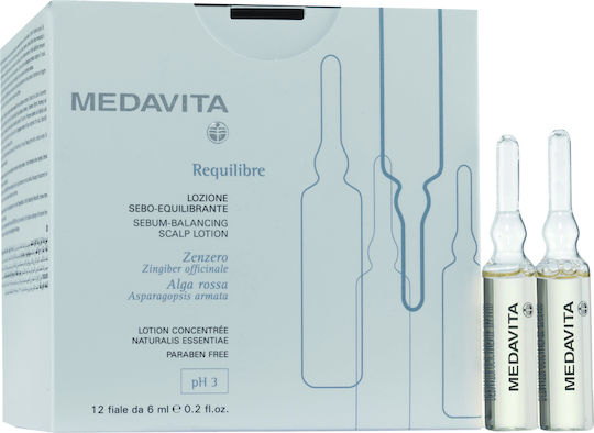 Medavita Requilibre Αμπούλες Μαλλιών κατά της Λιπαρότητας 12x6ml