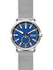 Skagen Colden Ανδρικό Ρολόι 40mm Μπαταρίας με Ασημί Μεταλλικό Μπρασελέ