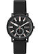 Skagen Colden Мъжки Часовник 40мм На Батерия С Черна Каучукова Каишка