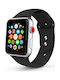 Tech-Protect Smooth Curea Silicon cu Pin Negru (Apple Watch 42/44/45mm - Ceas Apple 42/44/45mm) CEL541301028A 99980030