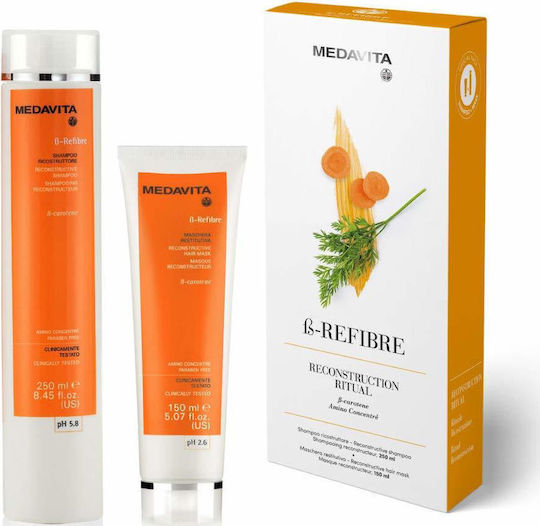 Medavita B-refibre Σετ Θεραπείας Μαλλιών με Σαμπουάν και Μάσκα