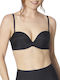Stepy Soft Push Up Bra Underwire Black