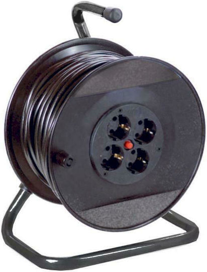 Geyer Waterproof Extension Reel Cord 3 x 1.5mm²/25m Black