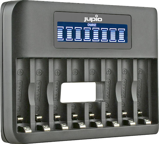 Jupio USB Charger 8 Batteries Ni-MH Size AA/AAA