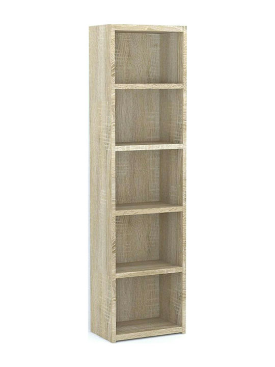 Lines Floor Chipboard Bookcase Sonoma 49x29x180cm