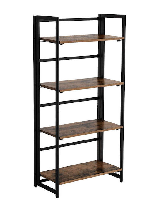 Shelving Unit Floor Brown 60x30x125.5cm