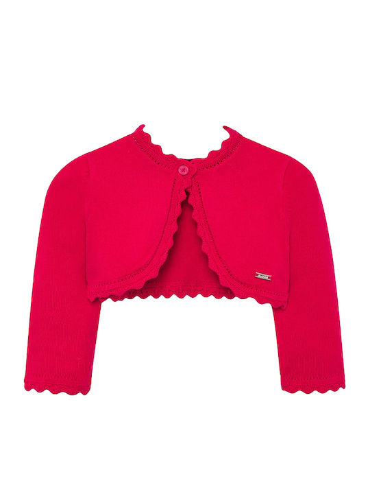 Kids Bolero Knitted Fuchsia
