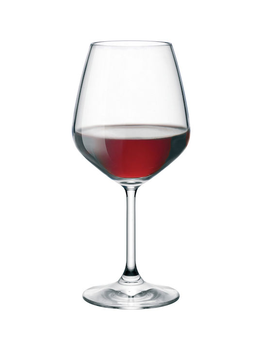 Bormioli Rocco Divino Ποτήρι για Κόκκινο Κρασί από Γυαλί Κολωνάτο 520ml