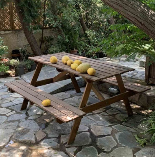 Ξύλινο Τραπέζι Εξωτερικού Χώρου 150x70x70εκ.