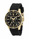 Maserati Sfida Men's Watch 44mm Chronograph Battery with Black Rubber Strap