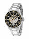 Maserati Sfida Uhr Automatisch mit Metallarmband Black/Silver